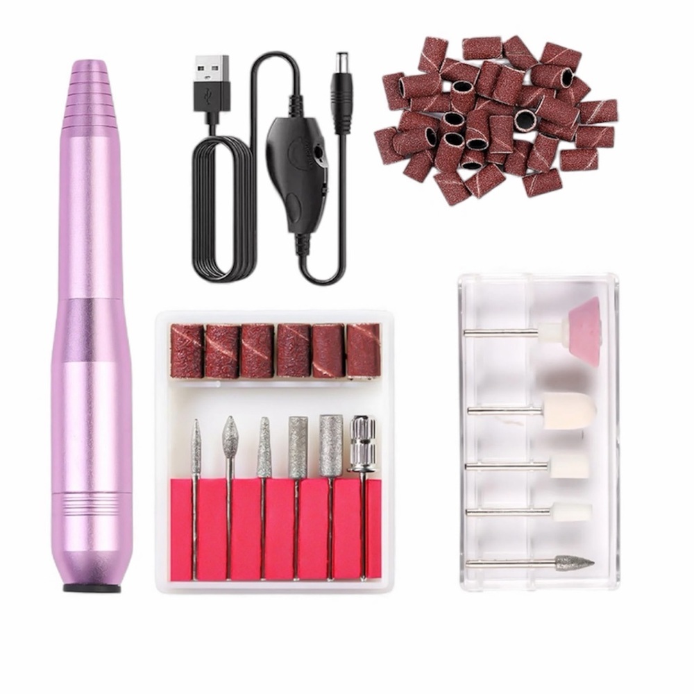AIRSEE Portable Electric Nail Drill Professional Efile Kit Acrylic Gel Dr-203.